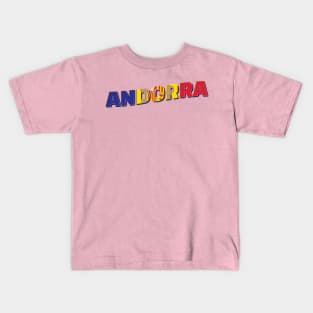 Andorra Vintage style retro souvenir Kids T-Shirt